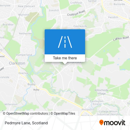 Pedmyre Lane map