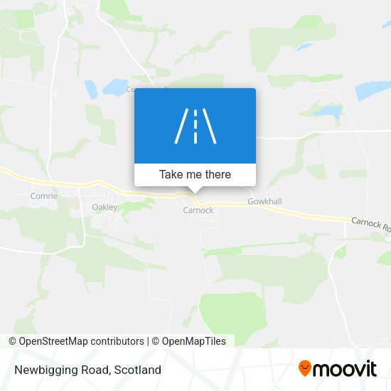 Newbigging Road map