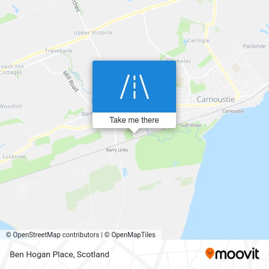 Ben Hogan Place map