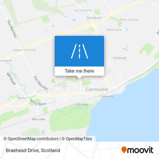 Braehead Drive map