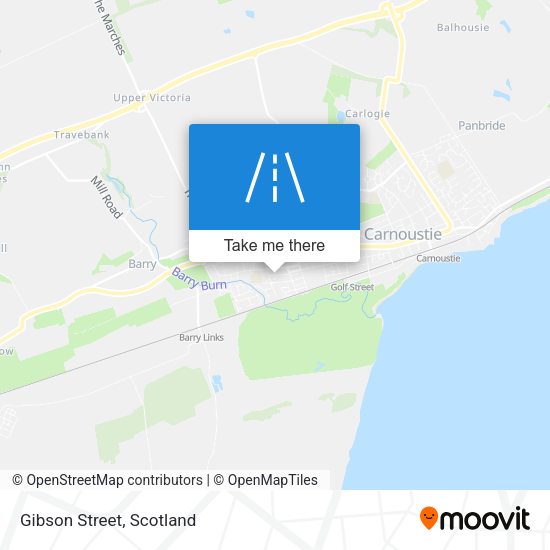 Gibson Street map