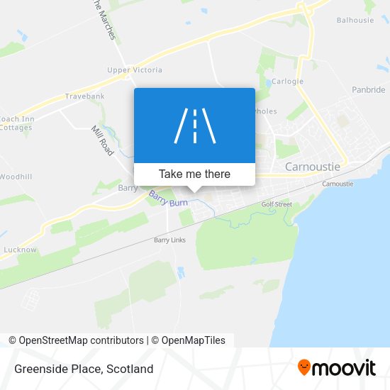 Greenside Place map
