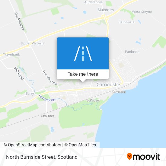 North Burnside Street map