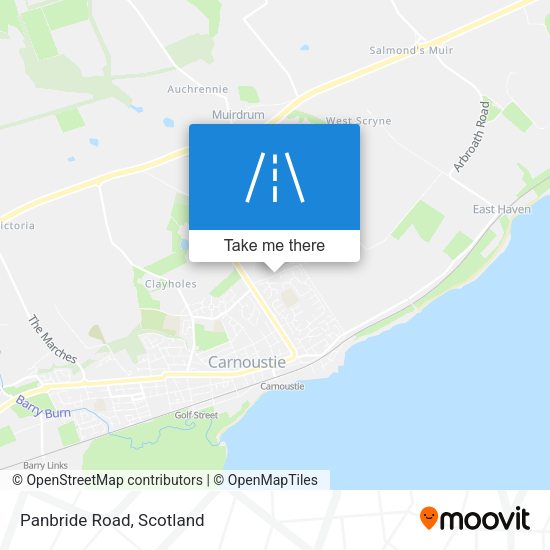 Panbride Road map