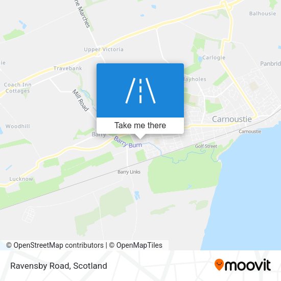 Ravensby Road map