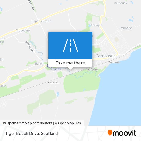 Tiger Beach Drive map