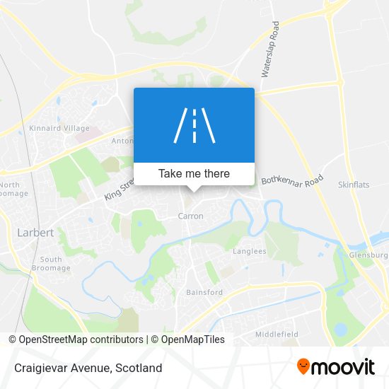 Craigievar Avenue map