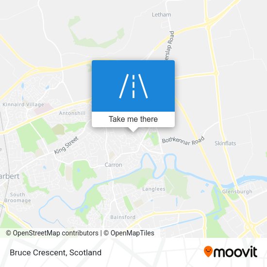 Bruce Crescent map