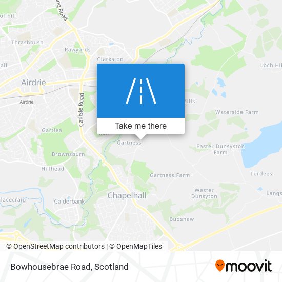 Bowhousebrae Road map