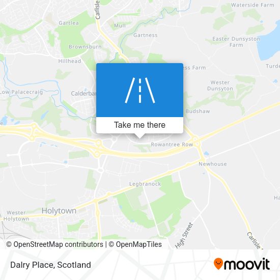 Dalry Place map