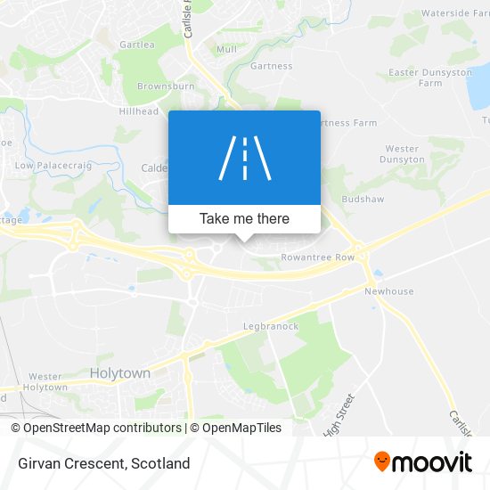 Girvan Crescent map