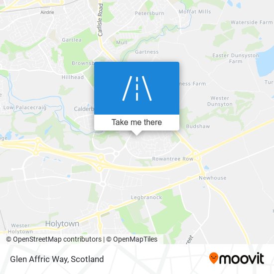 Glen Affric Way map