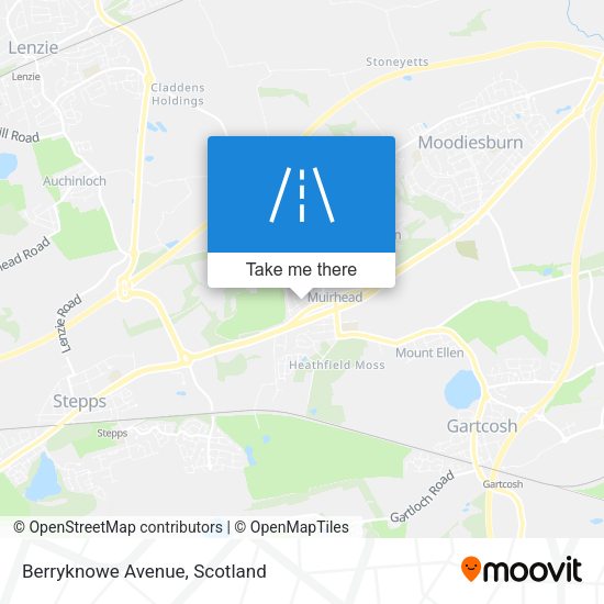 Berryknowe Avenue map