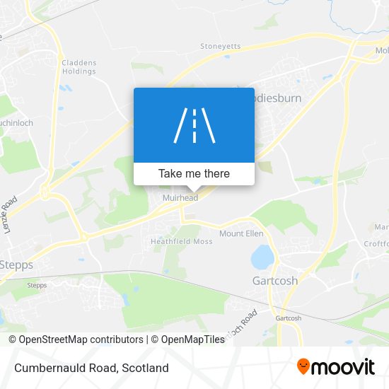 Cumbernauld Road map