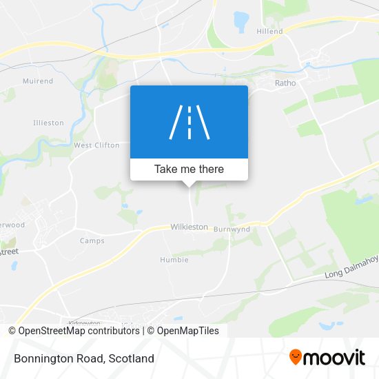 Bonnington Road map
