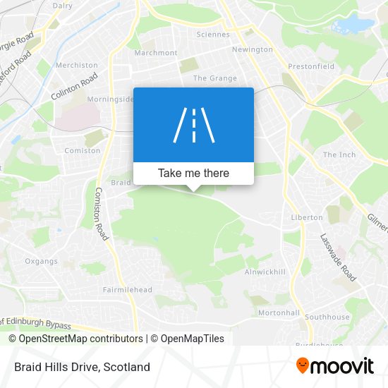 Braid Hills Drive map