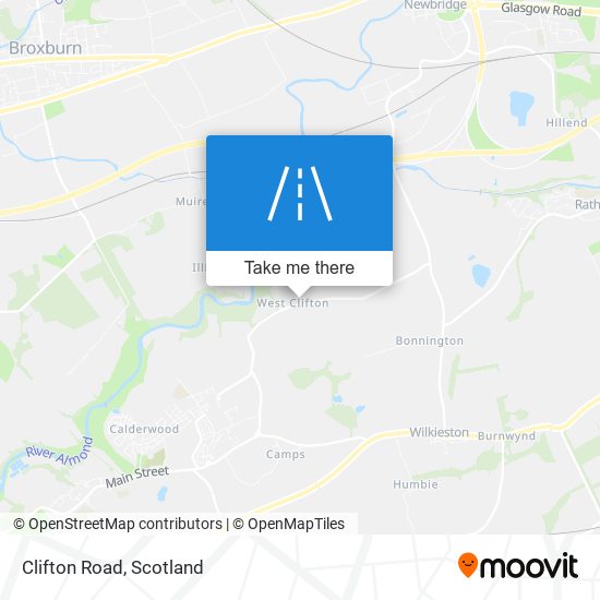 Clifton Road map