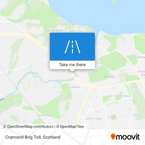 How to get to Cramond Brig Toll, City Of Edinburgh by bus or train?