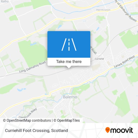 Curriehill Foot Crossing map