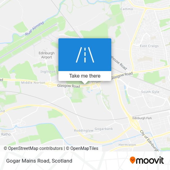 Gogar Mains Road map