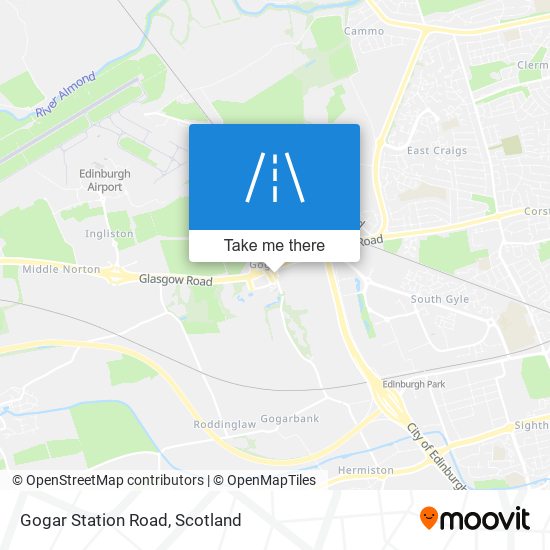 Gogar Station Road map