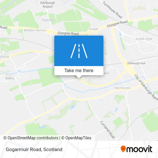 Gogarmuir Road map