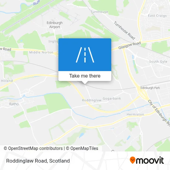 Roddinglaw Road map