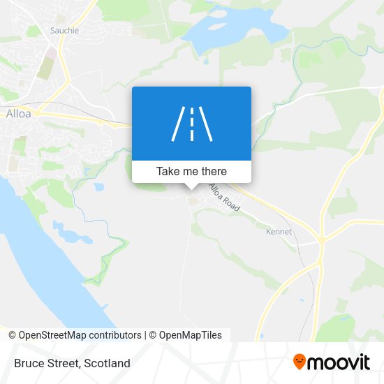 Bruce Street map