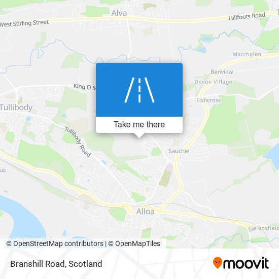 Branshill Road map