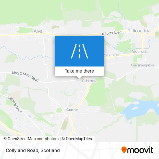 Collyland Road map