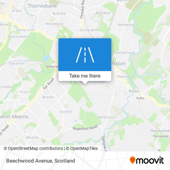 Beechwood Avenue map