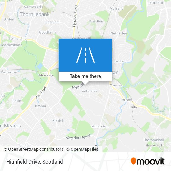 Highfield Drive map