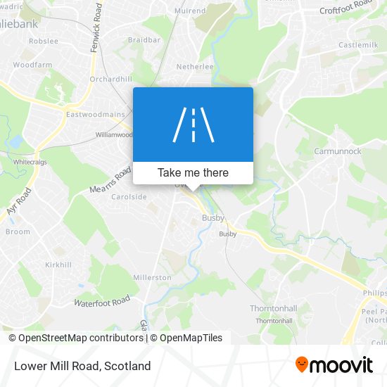 Lower Mill Road map