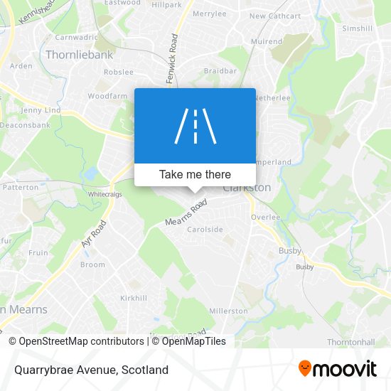 Quarrybrae Avenue map