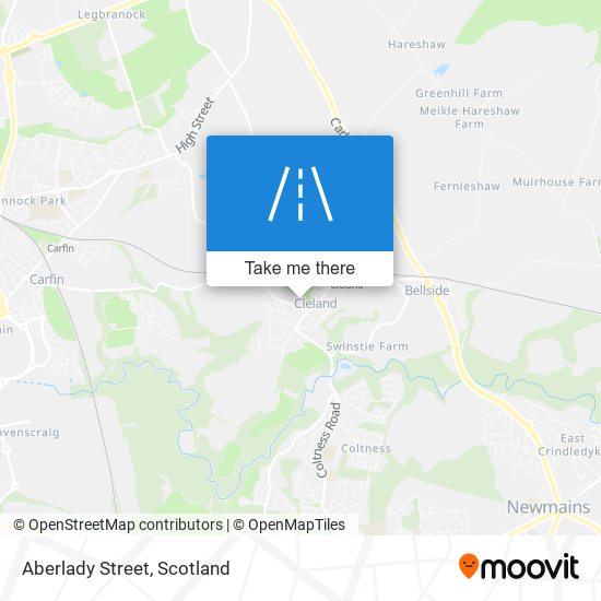 Aberlady Street map