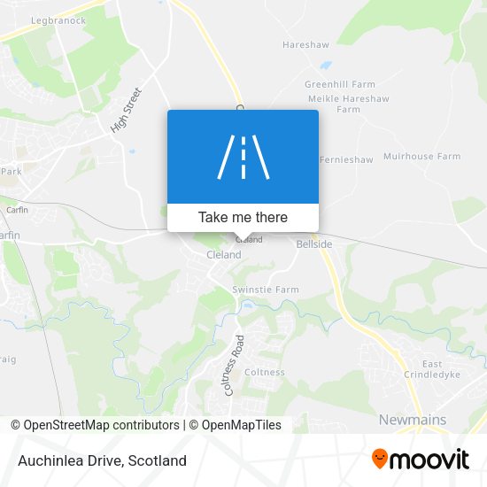 Auchinlea Drive map