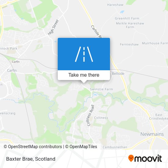 Baxter Brae map