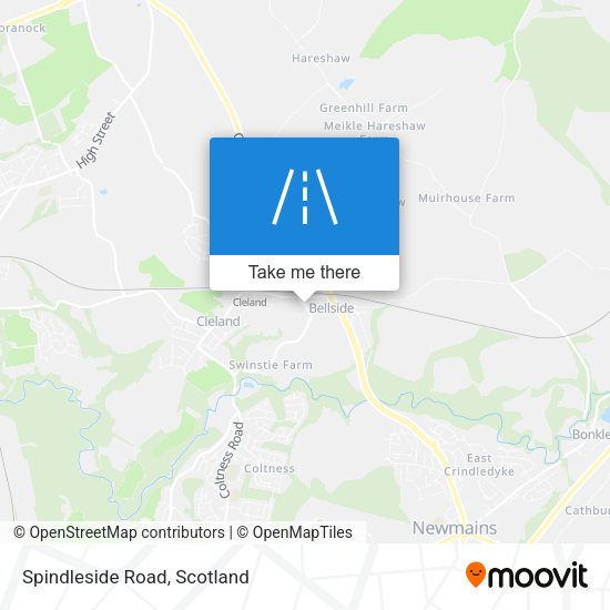 Spindleside Road map