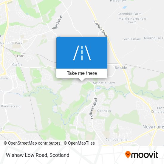 Wishaw Low Road map