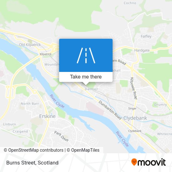 Burns Street map
