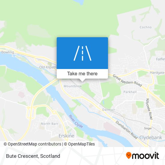 Bute Crescent map