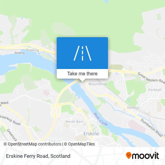 Erskine Ferry Road map