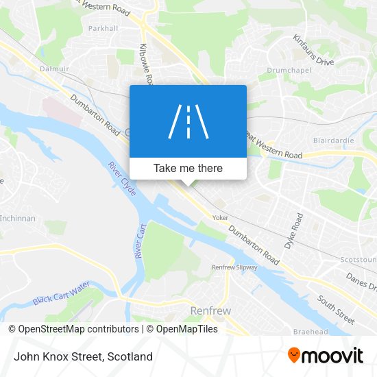 John Knox Street map