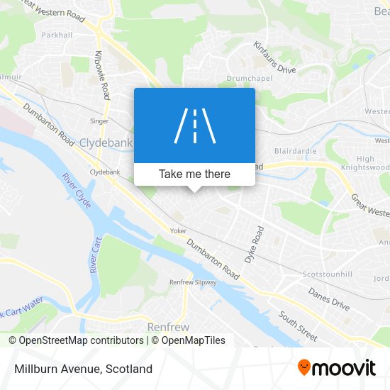 Millburn Avenue map