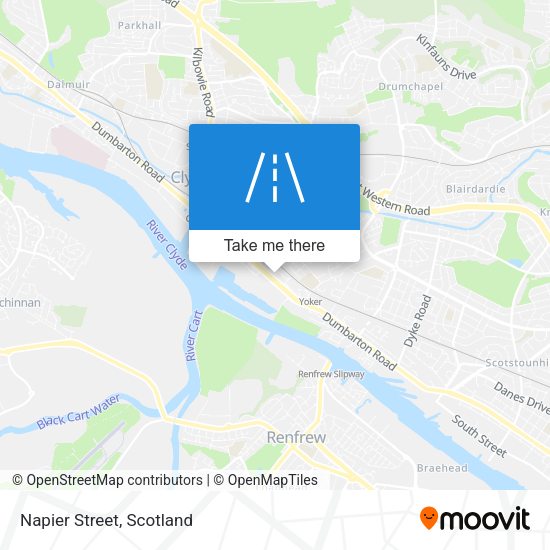 Napier Street map