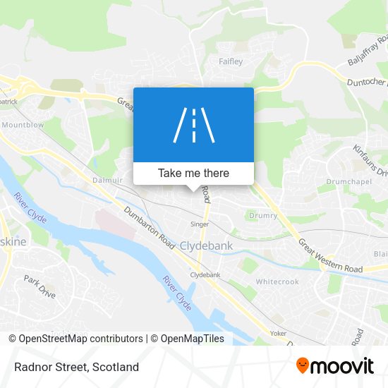 Radnor Street map