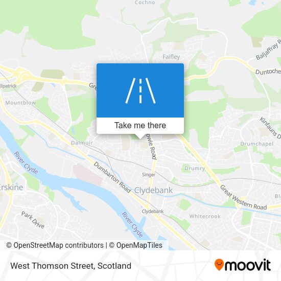 West Thomson Street map