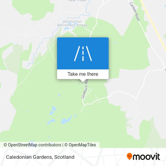 Caledonian Gardens map