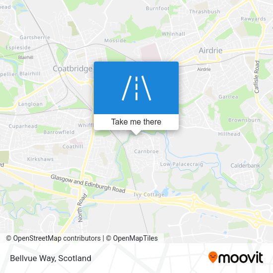 Bellvue Way map