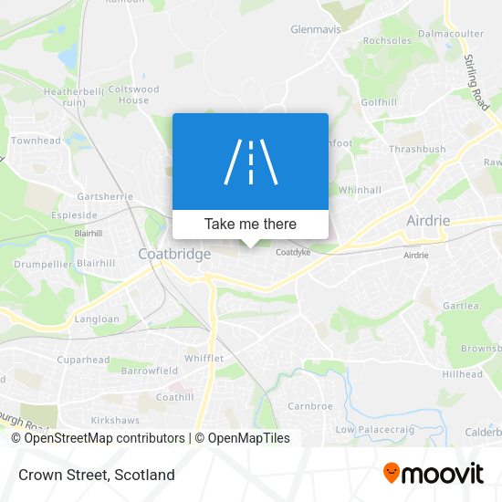 Crown Street map